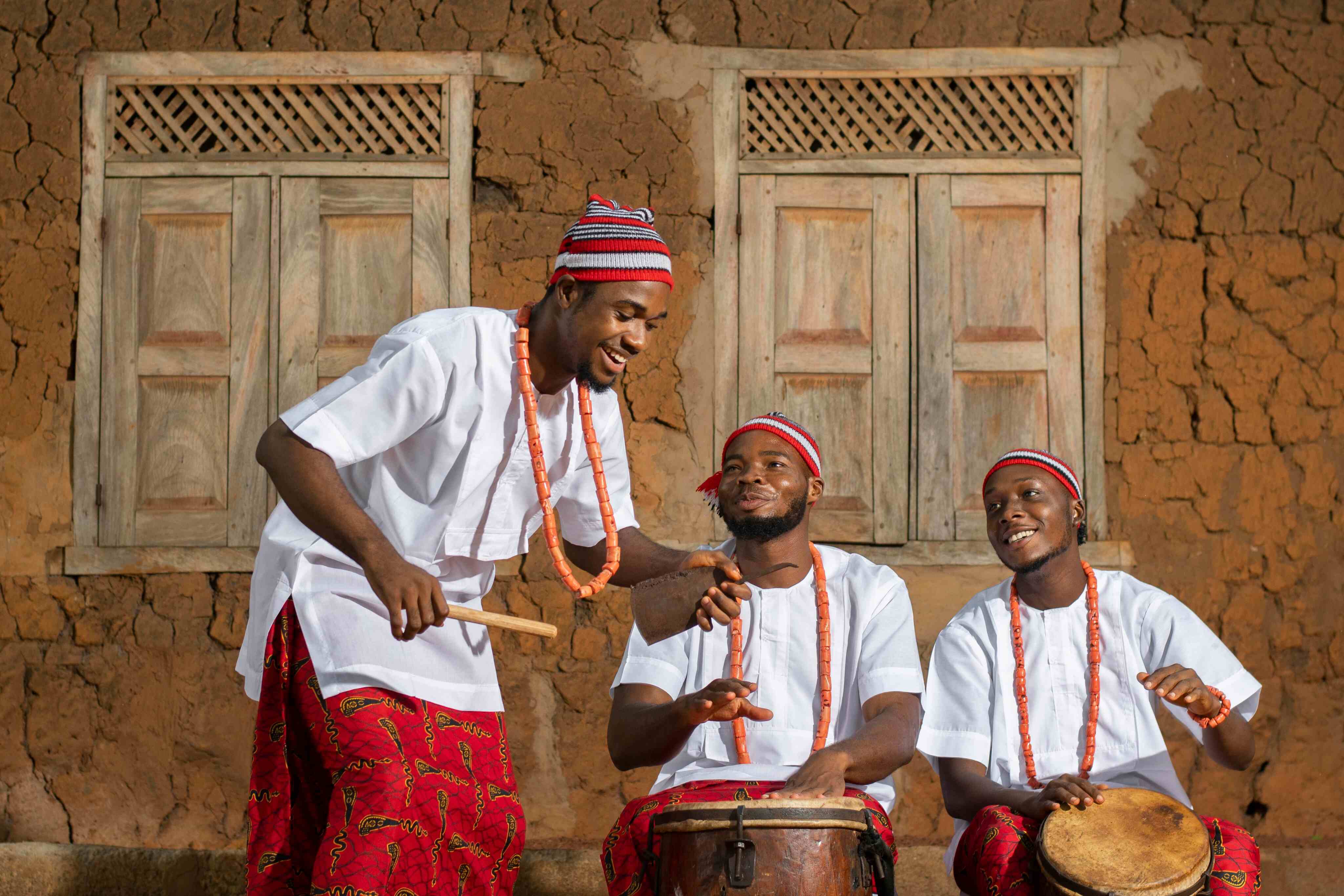 Men Playing Drums